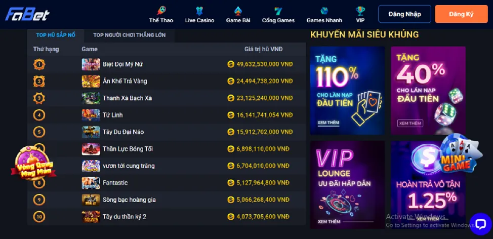 Thưởng nạp đầu 777zalo